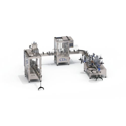 Riempitrice tappatrice etichettatrice automatica - K Line S &ndash; VS2000 &ndash; Ninon Mix - CDA - per pittura / per prodotti chimici / per prodotti cosmetici