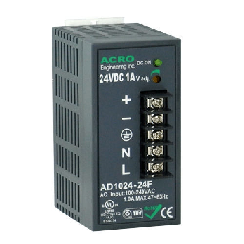Alimentatore elettrico su guida DIN - AD1024F series - Acro Engineering inc. - AC/DC / a multiple uscite / rinforzato