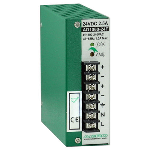 Alimentatore elettrico su guida DIN - AD1060F series - Acro Engineering inc. - AC/DC / ad uscita semplice / ridondante