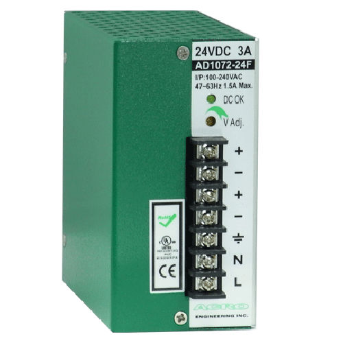 Alimentatore elettrico ridondante - AD1072FR series - Acro Engineering inc. - su guida DIN / AC/DC / a multiple uscite