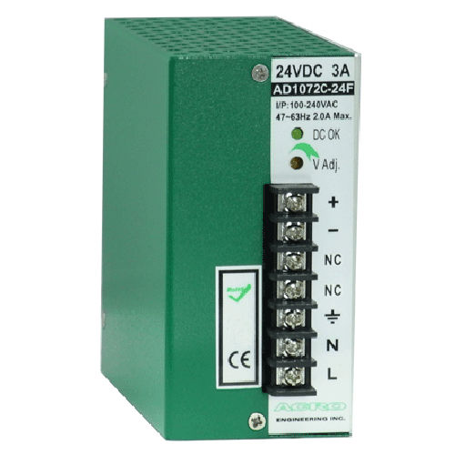 Caricabatteria per veicolo elettrico - AD1072CF series - Acro Engineering inc. - su guida DIN / piombo-acido / intelligente