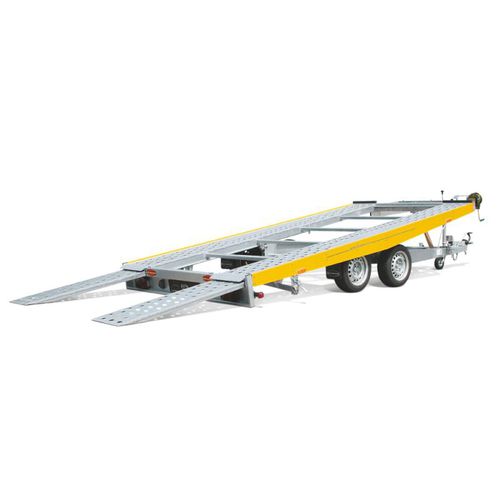 Rimorchio a pianale - AH 4320 series - Böckmann - tandem / trainato / elevabile
