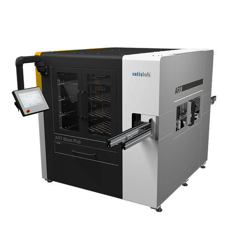 Sistema di movimentazione automatizzato - ART-Block-Pod - Satisloh - ad uso industriale / industriale / per lente correttrice