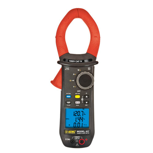 Multimetro a pinza digitale - 407 - AEMC Instruments - portatile / 1000 V / 1000 A