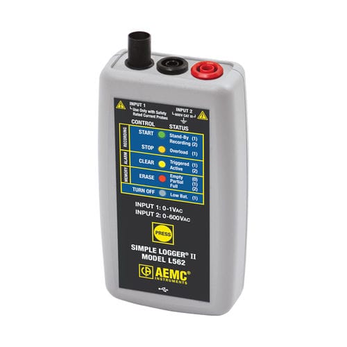 Registratore di dati di tensione - L562   - AEMC Instruments - di corrente / USB / senza schermo