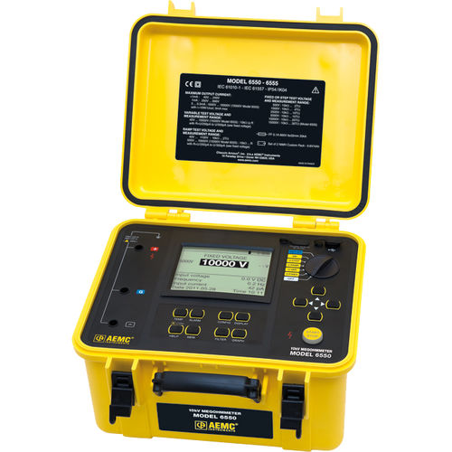 Tester di isolamento - 6550  - AEMC Instruments - della resistenza di isolamento / per impianto elettrico / portatile