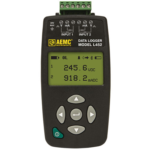 Data logger di temperatura - L452 - AEMC Instruments - di tensione / di pressione / di umidità