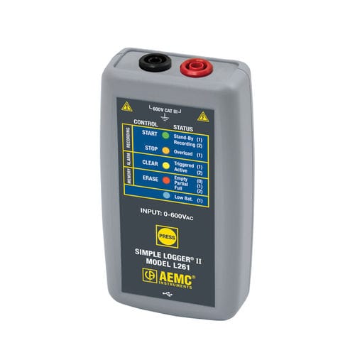 Registratore di eventi - L261 - AEMC Instruments - di corrente / 1 canale / USB