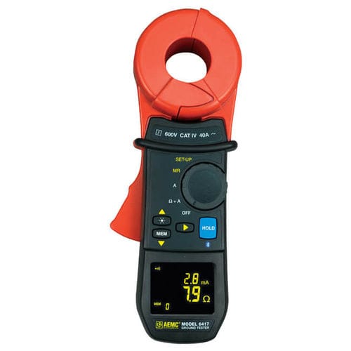 Tester di continuità - 6417 - AEMC Instruments - di impedenza / di resistenza di messa a terra / di massa