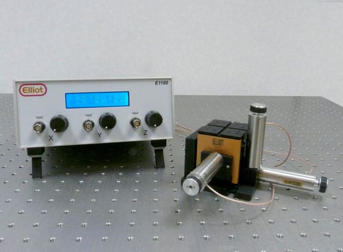 Piastra di posizionamento XYZ - MDE625  - Elliot Scientific - piezoelettrica / manuale / 3 assi