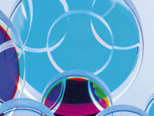 Specchio rotondo - LASER COMPONENTS - in silice fusa / laser / con rivestimento in IBS