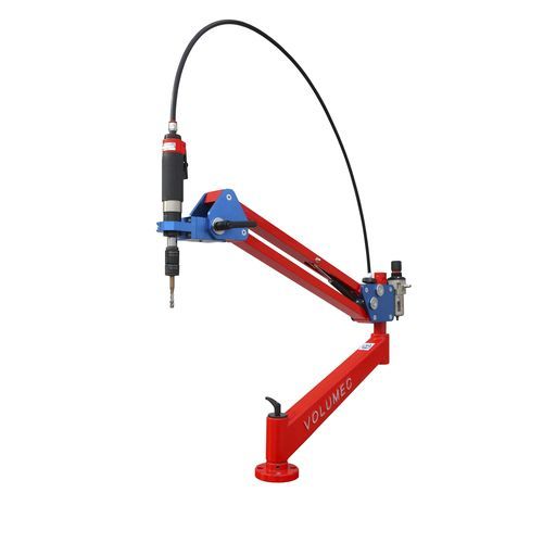 Macchina di maschiatura con braccio articolato - ET300 - VOLUMEC® & EASYARM - pneumatica / con tavolo mobile / compatta