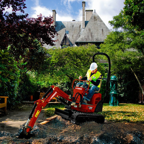 Microescavatore - SV08-1C - YANMAR COMPACT EQUIPMENT EMEA S.A.S. - cingolato / Tier 2 / per cantiere di costruzione