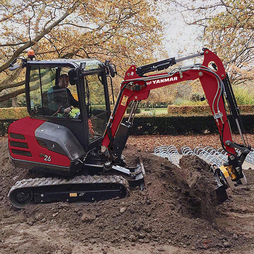 Miniescavatore - SV26 - YANMAR COMPACT EQUIPMENT EMEA S.A.S. - cingolato / Tier 3 / per cantiere di costruzione