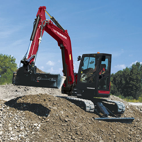Midi-escavatore - ViO80-1 - YANMAR COMPACT EQUIPMENT EMEA S.A.S. - cingolato / Tier 4 intermedia / per cantiere di costruzione