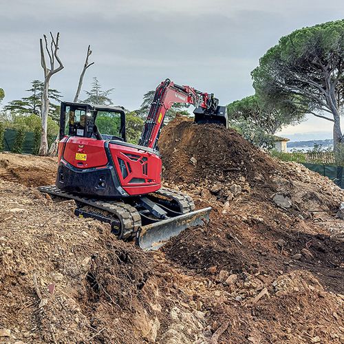 Escavatore intermedio - SV100-7 - YANMAR COMPACT EQUIPMENT EMEA S.A.S. - cingolato / diesel / per cantiere di costruzione