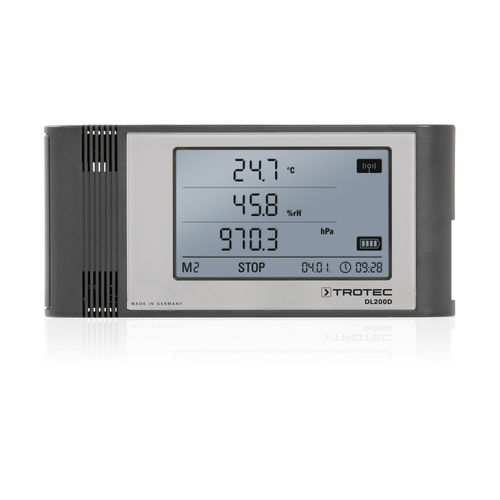 Registratore di dati di temperatura - DL200D - Trotec GmbH - di umidità relativa / USB / con display
