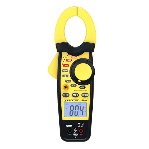 Multimetro a pinza digitale - BE40 - Trotec GmbH - portatile / con misurazione di tensione di contatto