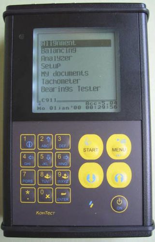Sistema di allineamento per albero - C911 - NPP KOHTECT - laser / con analizzatore di vibrazioni integrato per equilibratura di macchine