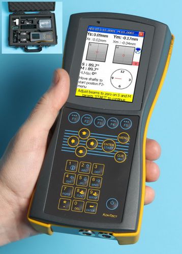 Sistema di allineamento per albero - AVV-711 - NPP KOHTECT - laser 2 assi / per macchina rotante / rinforzato