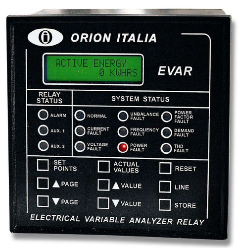 Relè di sorveglianza di corrente - EVAR - Orion Italia - di tensione / trifase / per motore elettrico