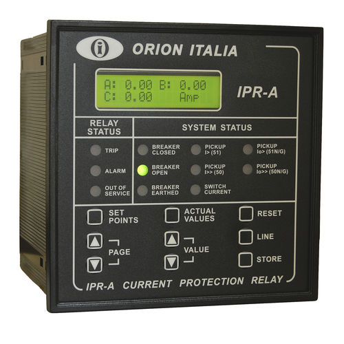 Relè di protezione di sovraintensità - IPR-A - Orion Italia - per montaggio su pannello / IEC / digitale