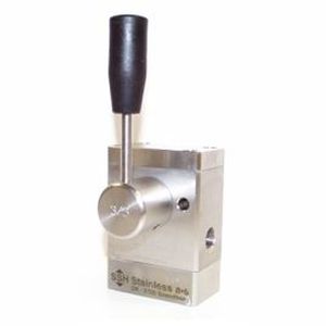 Distributore idraulico 3/3 vie - NRV 3/3 - SSH Stainless - a globo / a leva / compatto