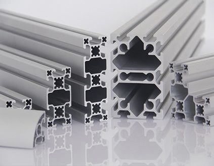 Profilo in alluminio - PG40 - Modular Assembly Technology - con scanalature / per trasportatore