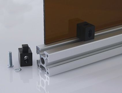 Blocco di montaggio di pannelli per profilati - 6.21 series - Modular Assembly Technology