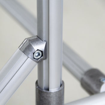 Connettore per tubi a gomito - TFS.D28 series - Modular Assembly Technology - in alluminio