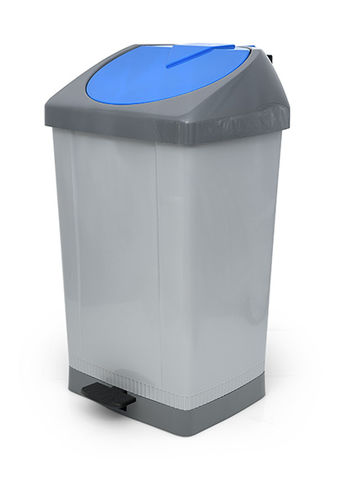 Contenitore per rifiuti in plastica - 9 series - Plasticos Santo António - per scarti industriali / con coperchio / a pedale