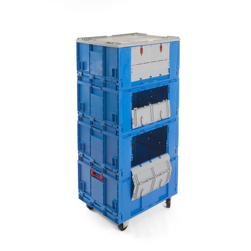 Roll-container multiuso - Plasticos Santo António - per tessili / con base plastica / smontabile