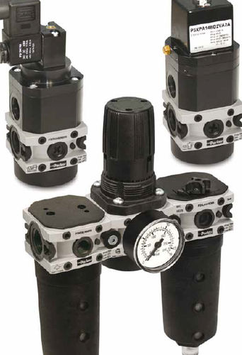 Filtro regolatore lubrificatore ad aria - P3X series - Parker Hannifin France SAS - modulare