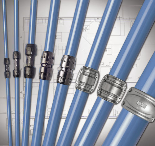 Sistema di tubi rigidi in alluminio - Transair - Parker Hannifin France SAS - per gas / per aria compressa