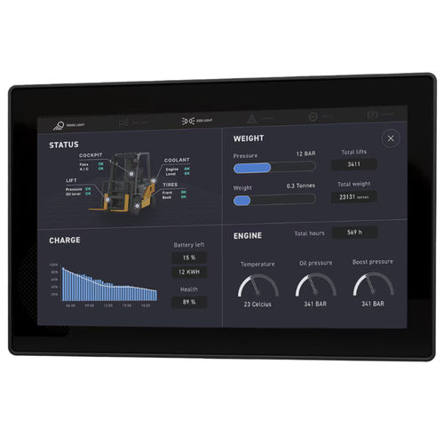 Modulo di visualizzazione di controllo - IQAN-MD5 - Parker Hannifin France SAS - TFT LCD / con touch screen capacitativo / monocromatico