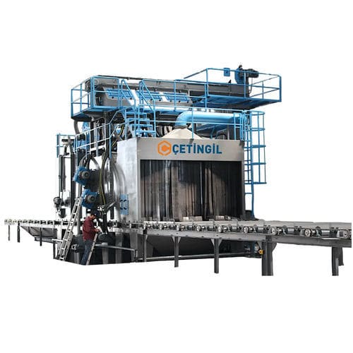 Granigliatrice con nastro trasportatore a rulli - SK series - Cetingil Machinery Industry - a girante / di lamiere