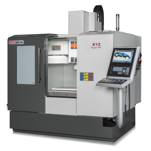 Centro di lavoro CNC 3 assi - XYZ 660 HD - XYZ Machine Tools - verticale / con tavola rotante / BT 40