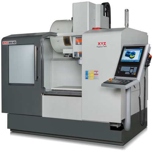 Centro di lavoro CNC 3 assi - XYZ 800 HD - XYZ Machine Tools - verticale / per ghisa / con tavola rotante