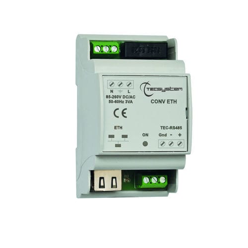 Convertitore di media - CONV ETH  - TECSYSTEM srl - Ethernet / RS422/RS485 / Modbus RTU