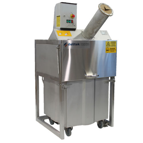 Trituratore compattatore per vetro - DT-500GC - Delitek AS - per rifiuti / per bottiglie / a sfere