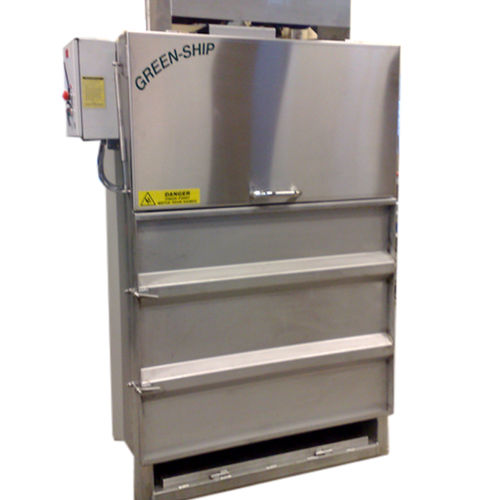 Pressa imballatrice per cartone - DT-1000B - Delitek AS - per rifiuti / verticale / a carico frontale