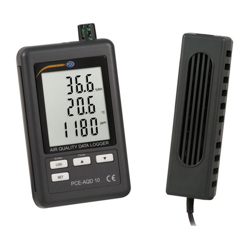 Registratore di dati di temperatura e umidità - PCE-AQD 10 - PCE Deutschland GmbH - CO2 / senza fili / con display