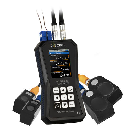 Misuratore di portata ad ultrasuoni - PCE-TDS 200+ Series - PCE Deutschland GmbH - volumetrico / per olio / per acqua