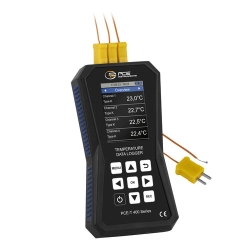 Registratore di dati di temperatura - PCE-T 420 - PCE Deutschland GmbH - USB / con display LCD / per  termocoppia