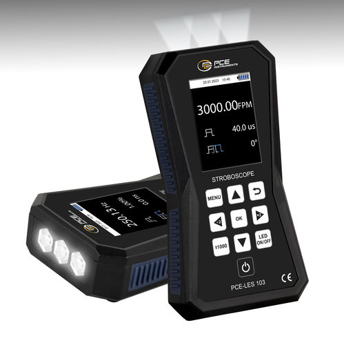Stroboscopio digitale - PCE-LES 103  - PCE Deutschland GmbH - LED / portatile / compatto