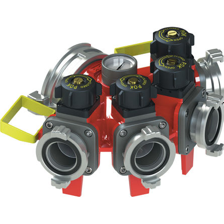 Valvola a sfera - Quadripok - POK - manuale / per controllo di flusso / per acqua