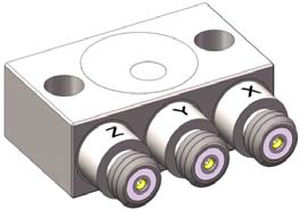 Accelerometro triassiale - 3443C   - DYTRAN INSTRUMENTS - piezoelettrico / industriale / per alte temperature