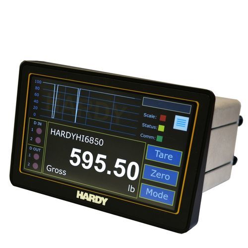 Indicatore controllore di peso multivia - HI6850 - Hardy Process Solutions - per batch / IP65 / con touch screen