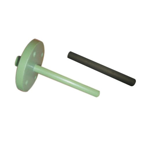 Pozzetto termometrico con flangia - TEMPSENS - in PVDF / in ceramica / PTFE