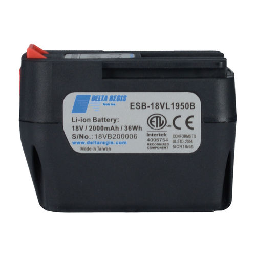 Batteria a ioni di litio - ESB-18VL1950B - Delta Regis Tools - a blocco / 18 V / per elettroutensile portatile